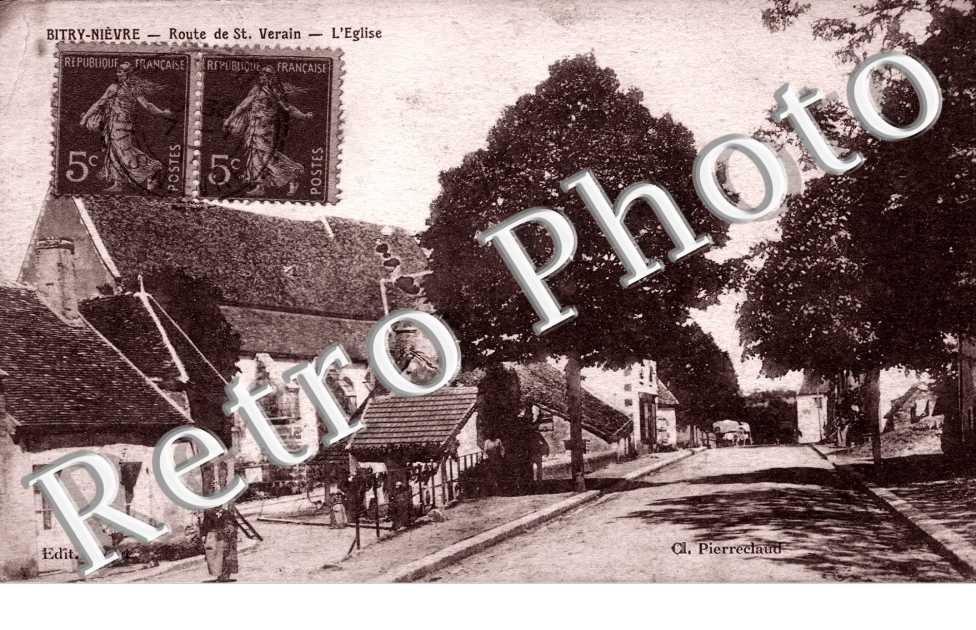 route de Saint-Verain  L'eglise