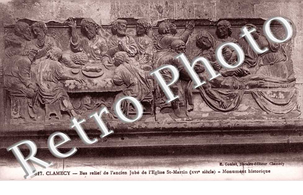 l'eglise Saint Martin - Bas relief de l'ancien Jube