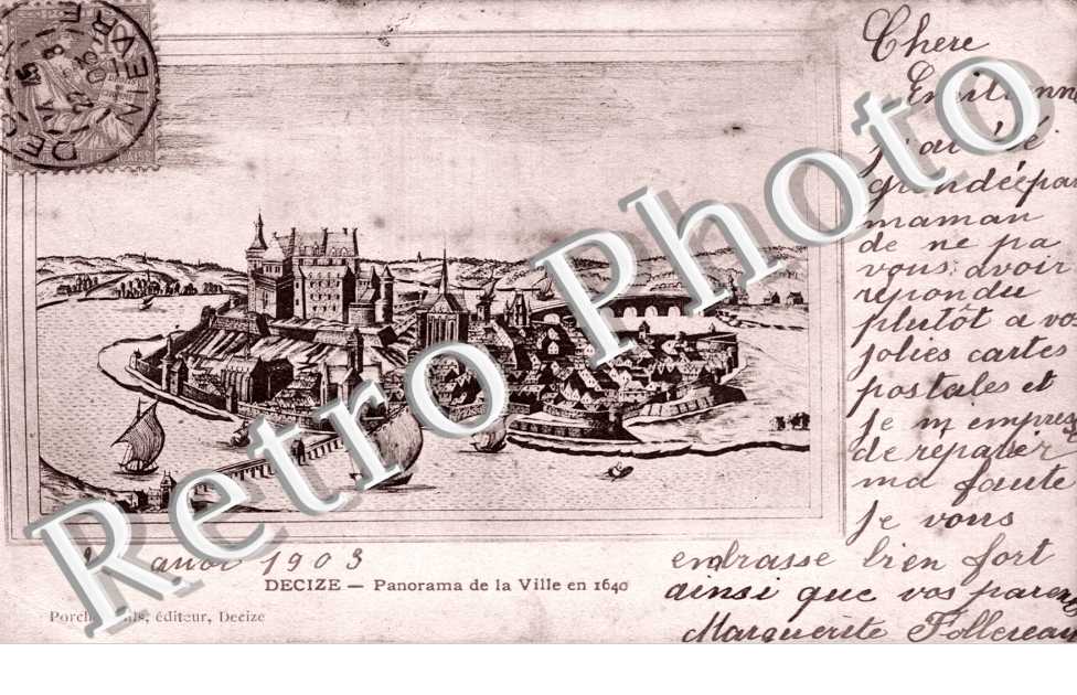 panorama de la ville en 1640