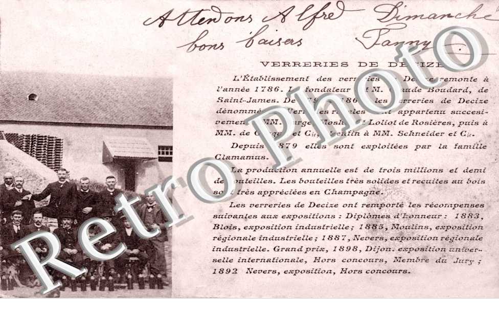 un groupe d'ouvriers verriers