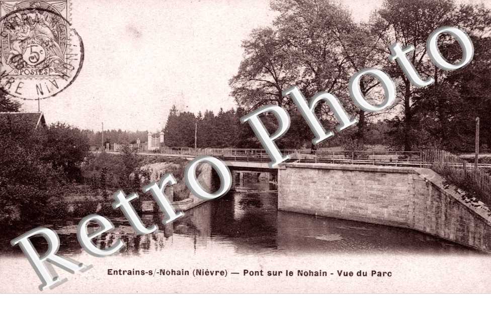 pont sur le Nohain, vue du parc