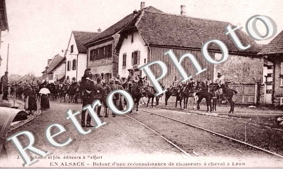 Retour d'une reconnaissance de chasseurs a cheval