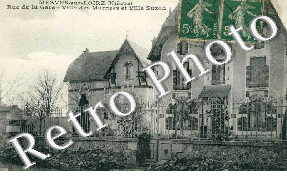 Rue de la Gare, Villa des Marnees et Villa Suzon