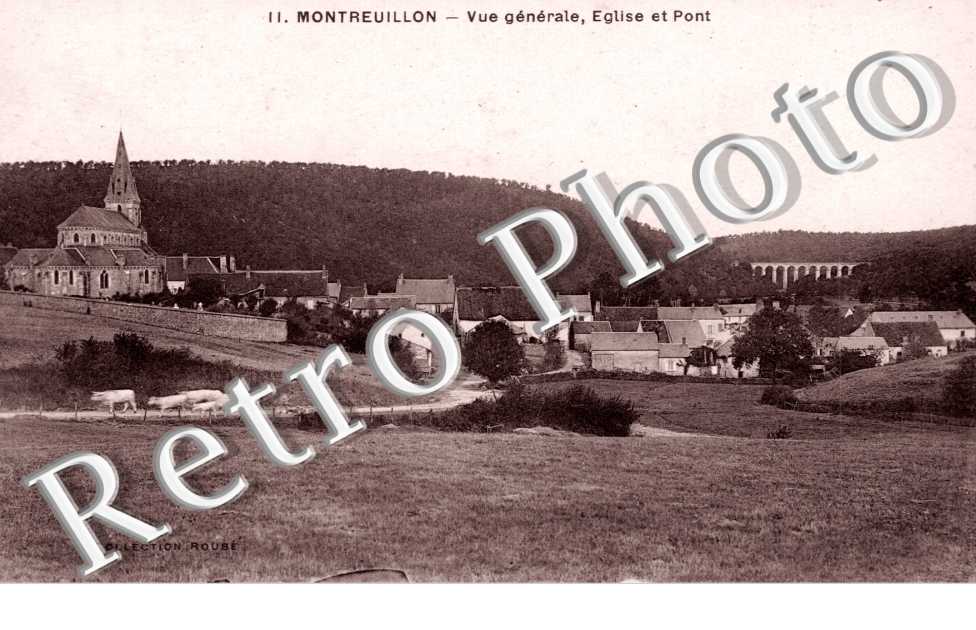 vue generale eglise et pont