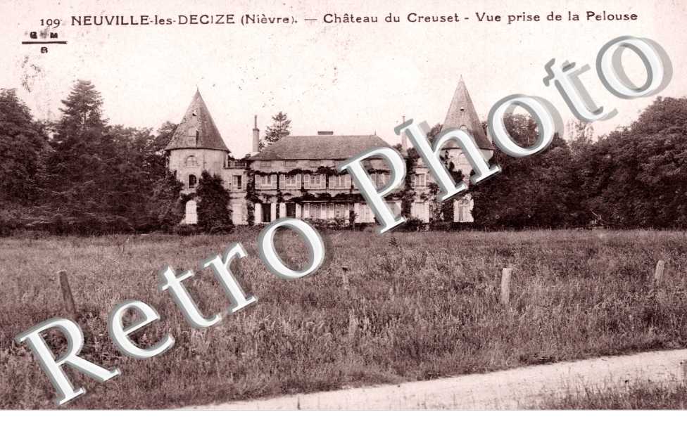 chateau du Creuset, vue prise de la pelouse