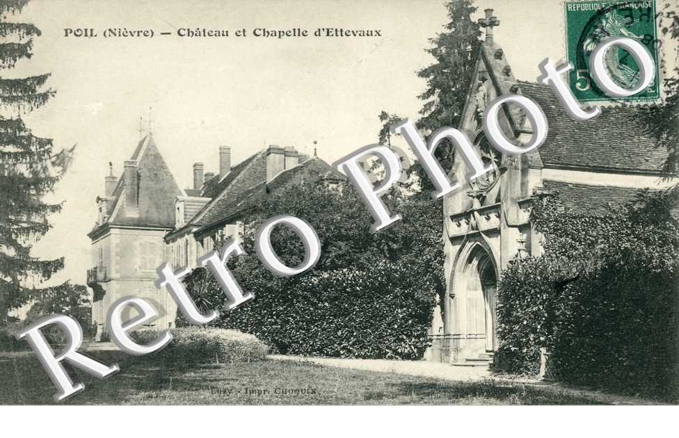 le chateau et la chapelle d'Ettevaux
