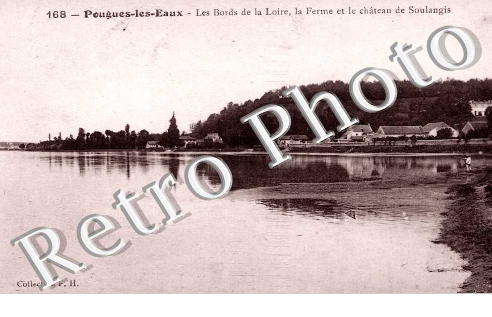 Bords de la Loire, la Ferme et le Chateau de Soulangis