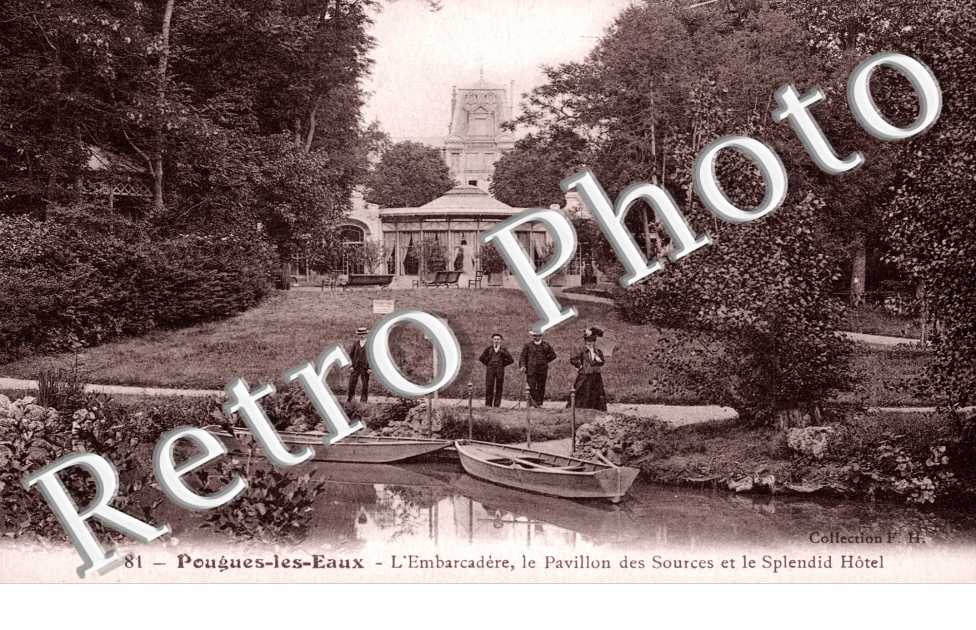 Embarcadere, le pavillon des sources et le splendid hotel