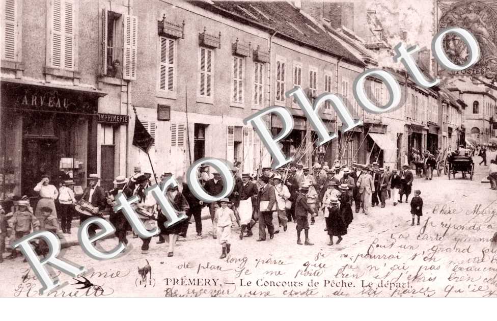 le concours de peche, le depart