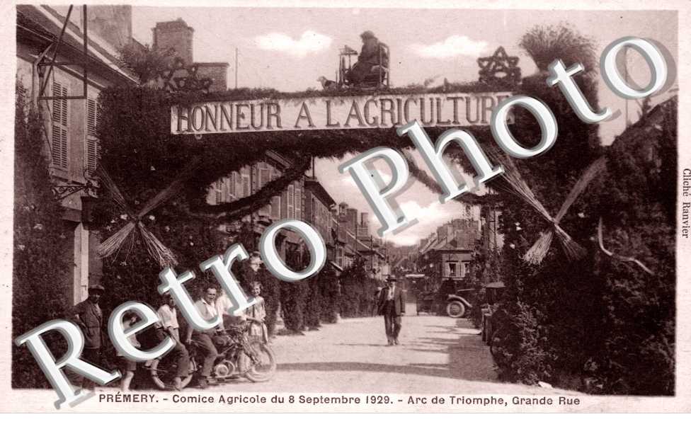 Comice agricole du 8 sept 1929 - arc de triomphe - grande rue - agriculture