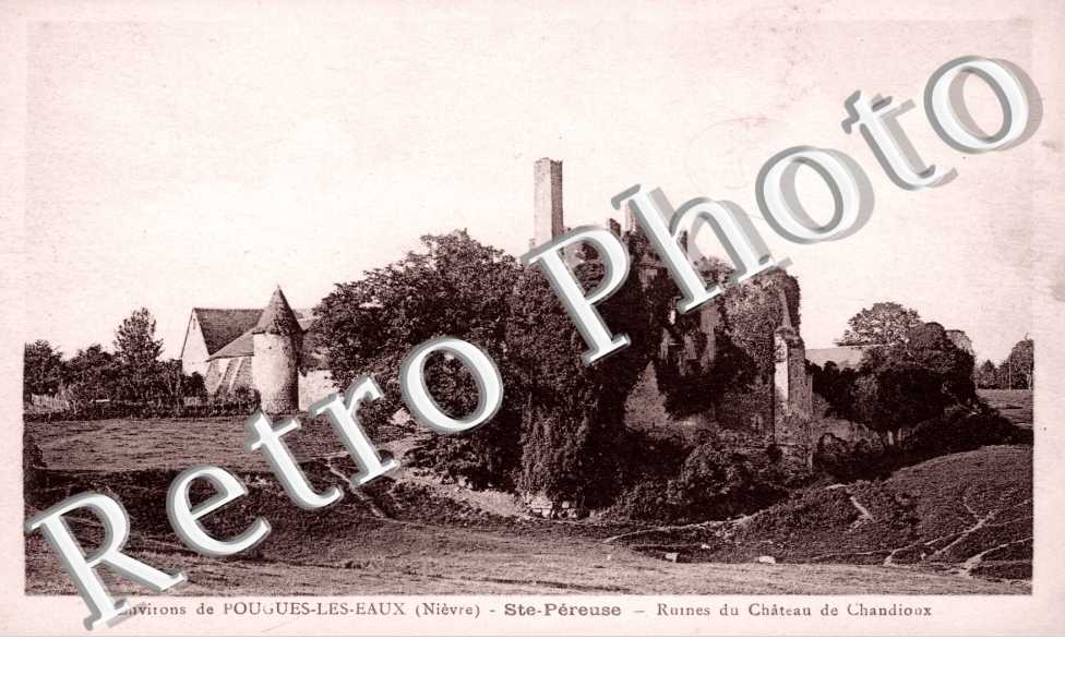 ruines du chateau de Chandioux