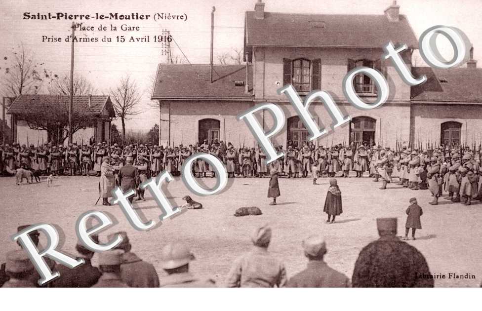 place de la gare prise d'arme du 15 avril 1916