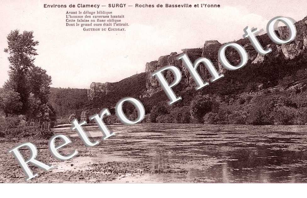 l'Yonne et les roches de Basseville