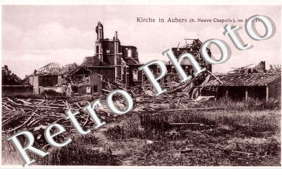 Eglise en ruines juin 1915