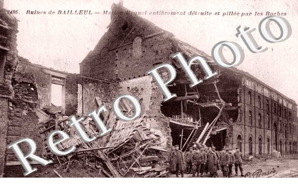 Maison Brunel entierement detruite et pillee par les Boches