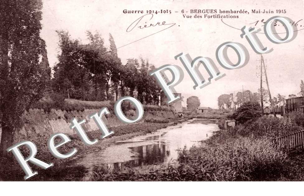 bombardement mai-juin 1915, vue des fortifications