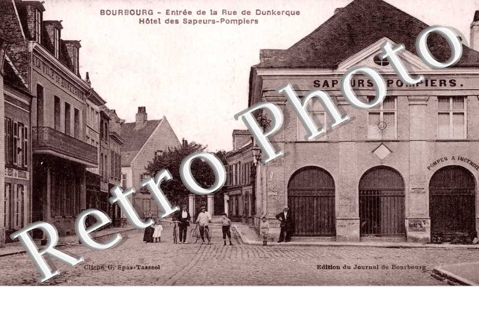 entree de la rue de Dunkerque, hotel des Sapeurs-Pompiers