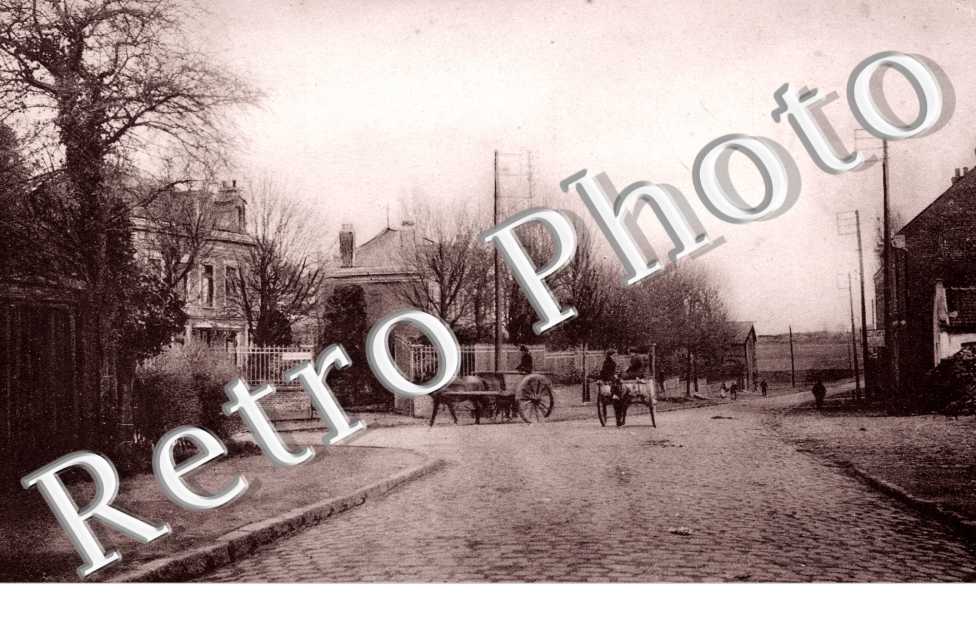 sortie du village - Carte postale militaire allemande Feldpostkarte
