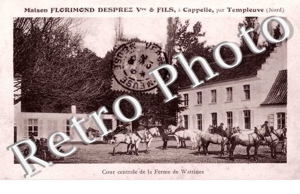 Maison Florimond Desprez Vve & Fils  Cour centrale de la ferme de Wattines (Cheval)