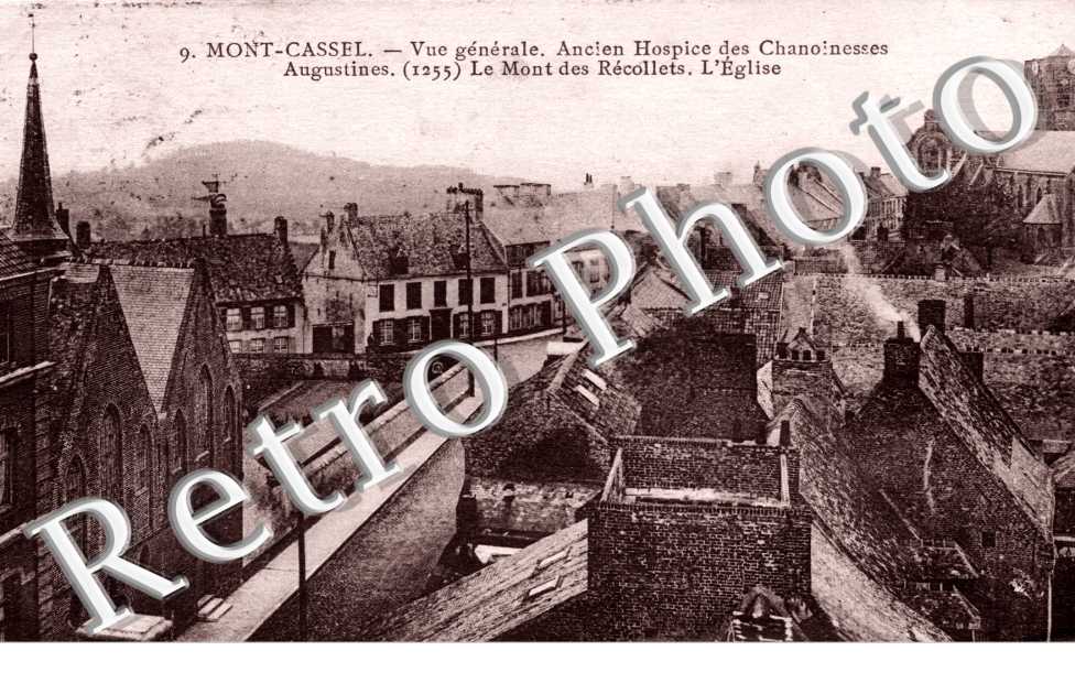 vue generale Ancien Hospice des Chanoinesses Augustines  Le Mont des Recollets L'eglise