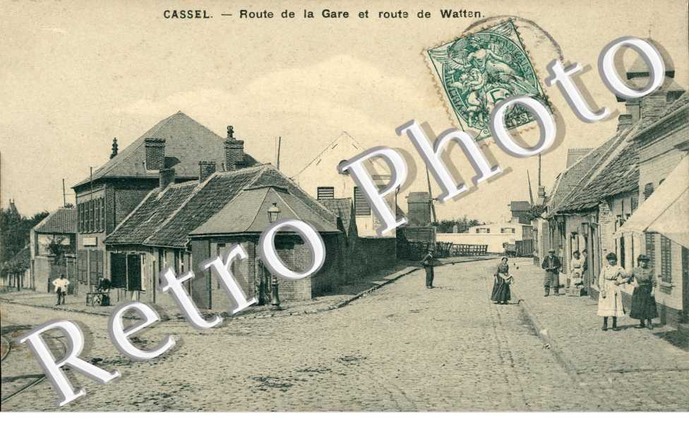 route de la Gare et route de Watten