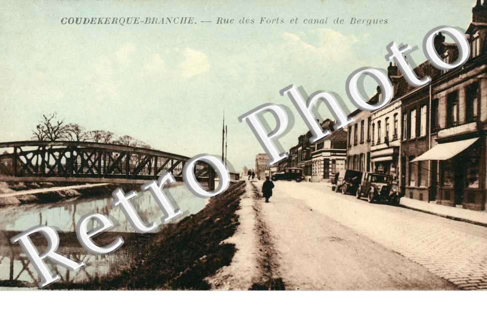 rue des Forts et canal de Bergues
