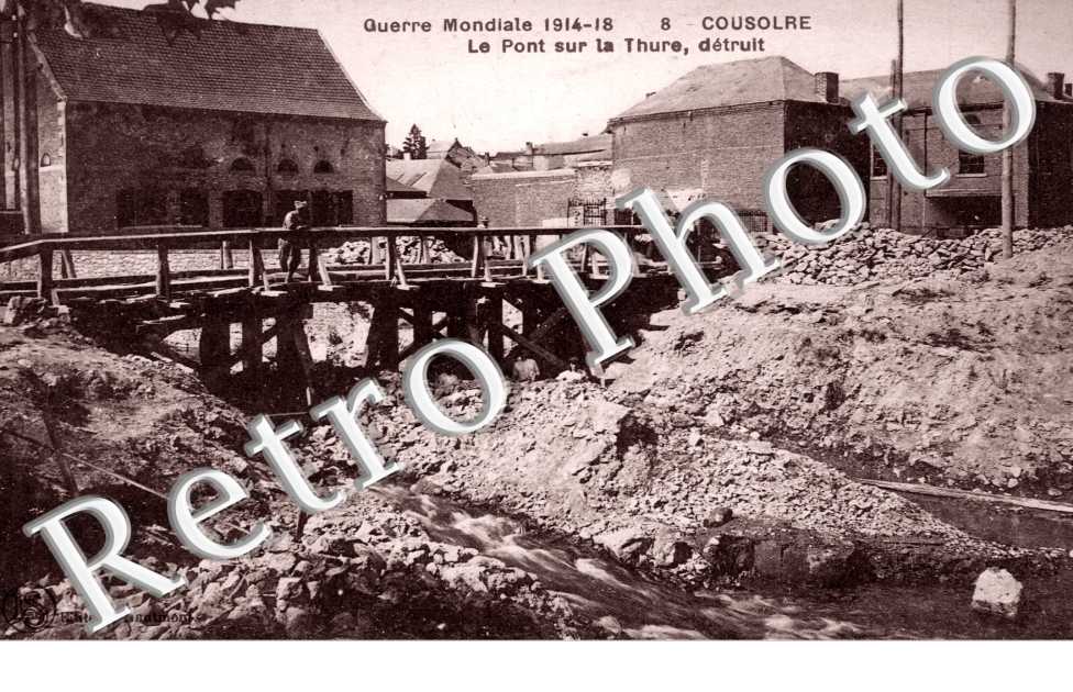 Le Pont sur la Thure detruit