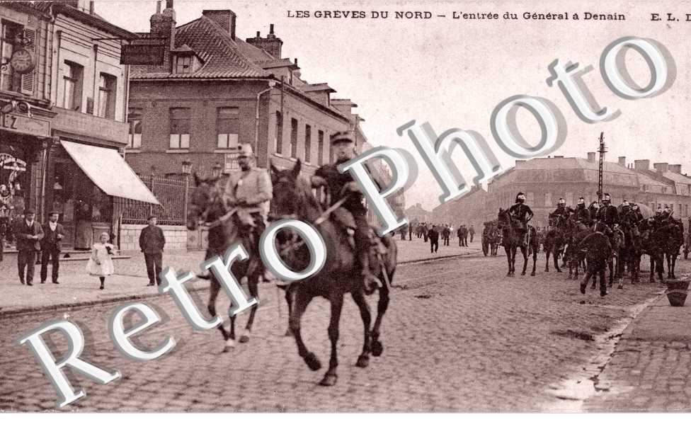 Greves du Nord - Entree du General a Denain