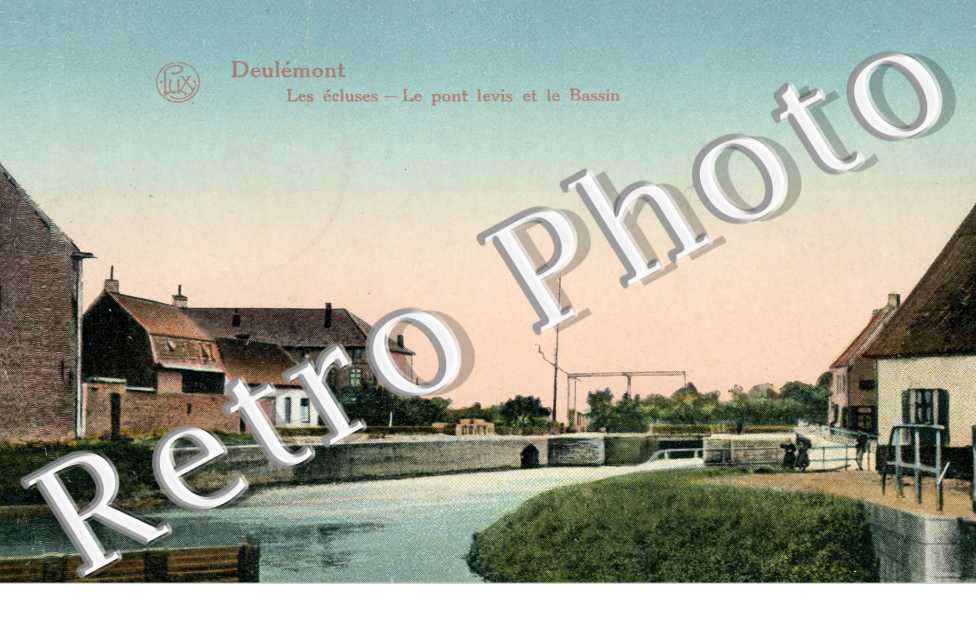 les ecluses, le pont levis et le bassin