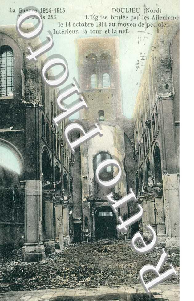 L'Eglise Brulée par les Allemands