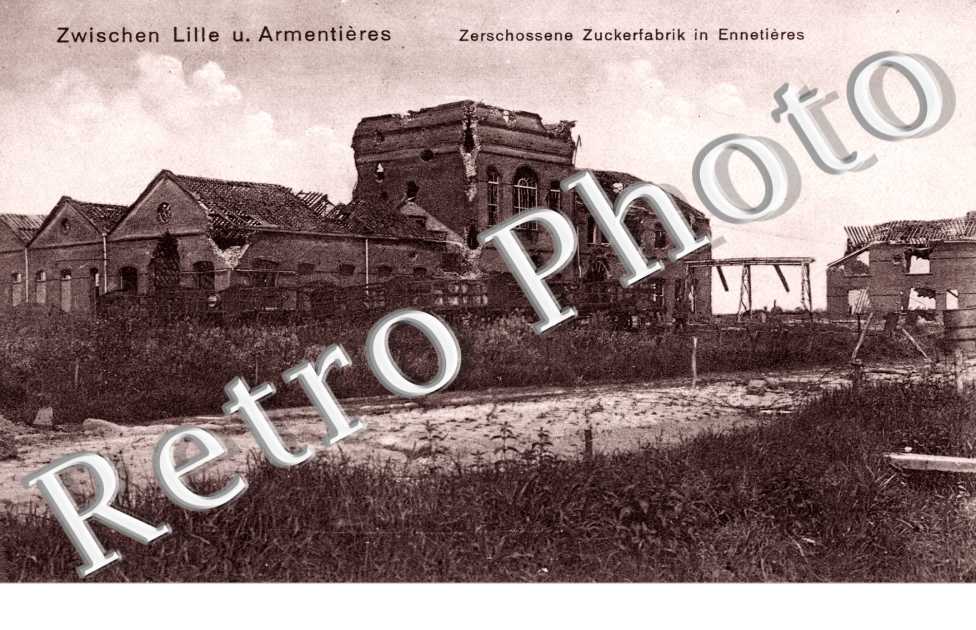 zerschossene zuckerfabrik