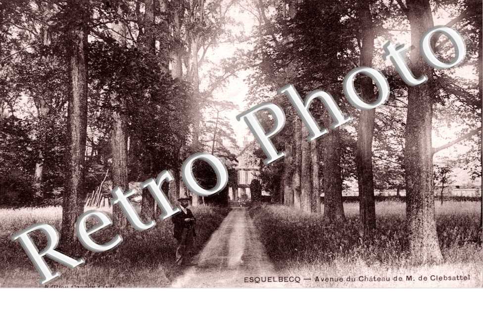 avenue du chateau de M. de Clebsattel