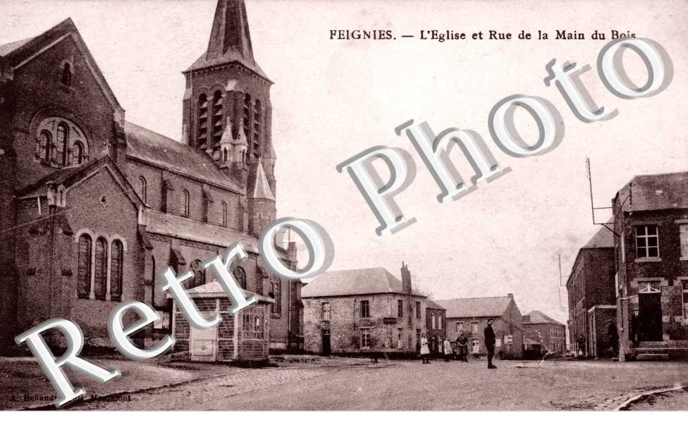 l' eglise et rue de la Main du bois