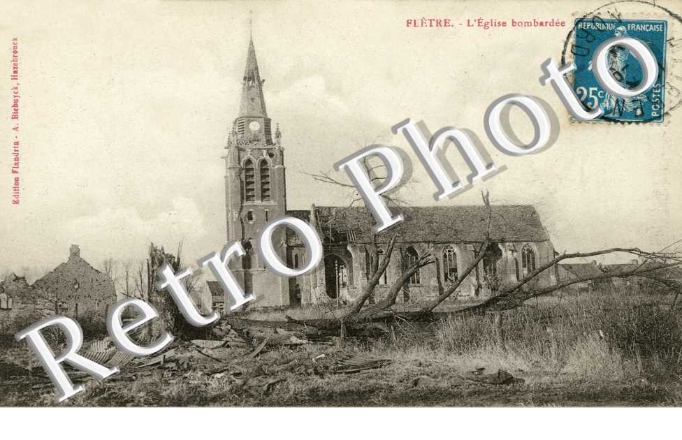 l'eglise bombardee