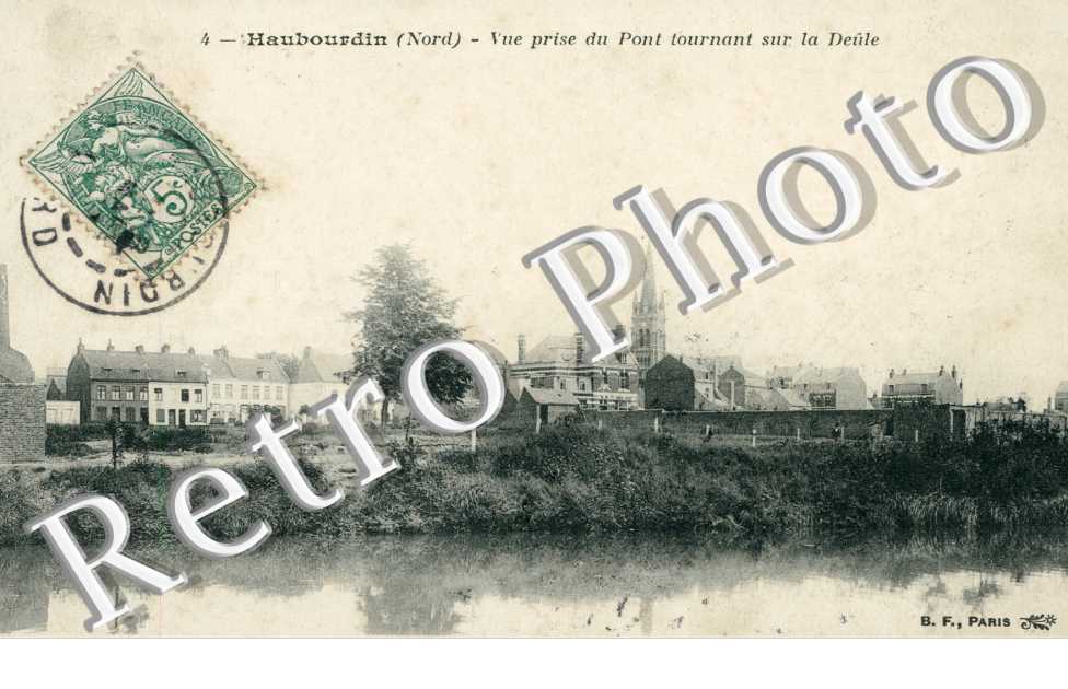 vue prise du pont tournant sur la Deule