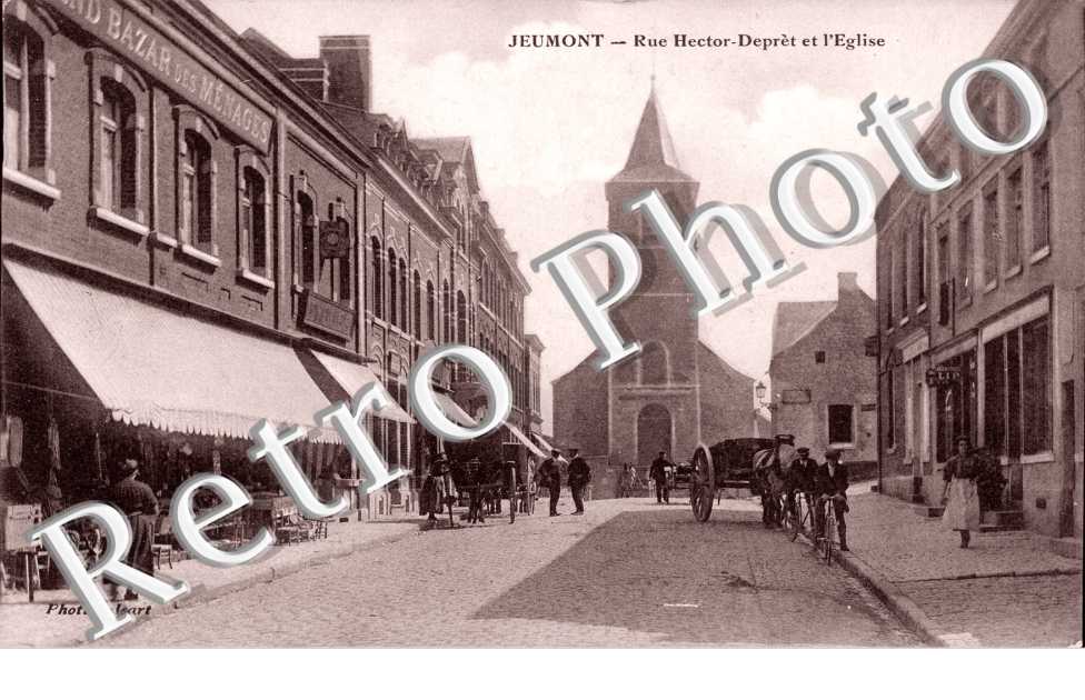 rue Hector Despret et l'eglise