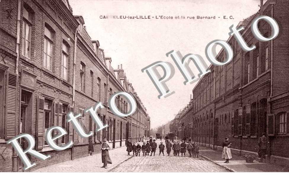 CANTELEU-lez-LILLE  - l'ecole et la rue Bernard