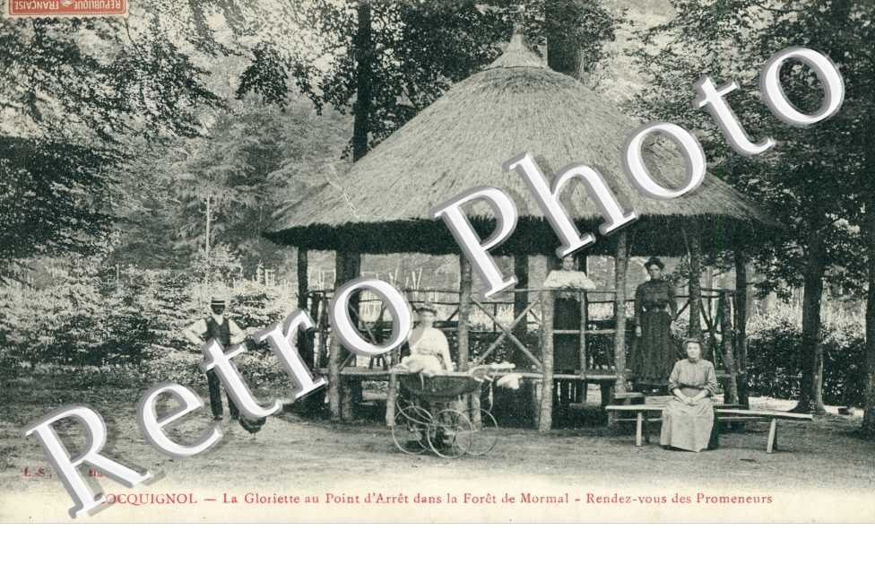 la Gloriette et point d'arret dans la foret de Mormal