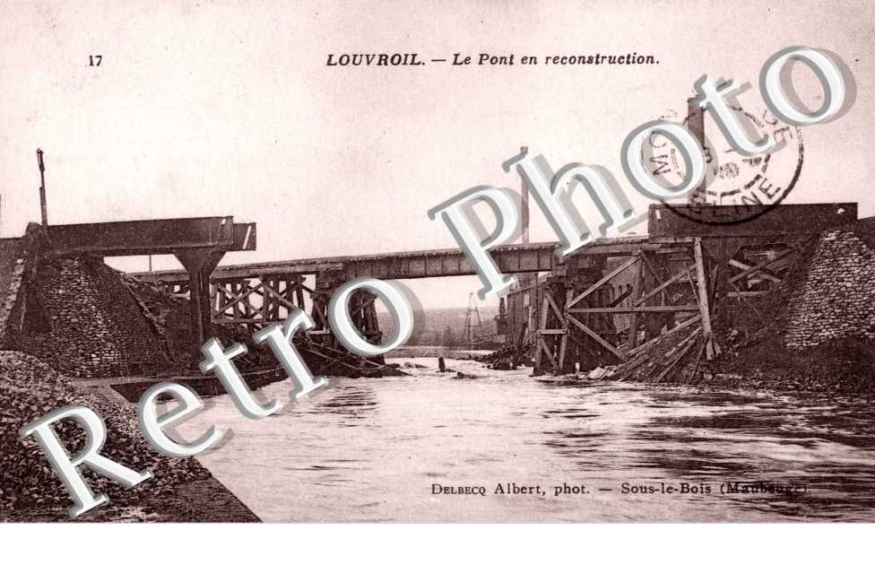 le pont en reconstruction