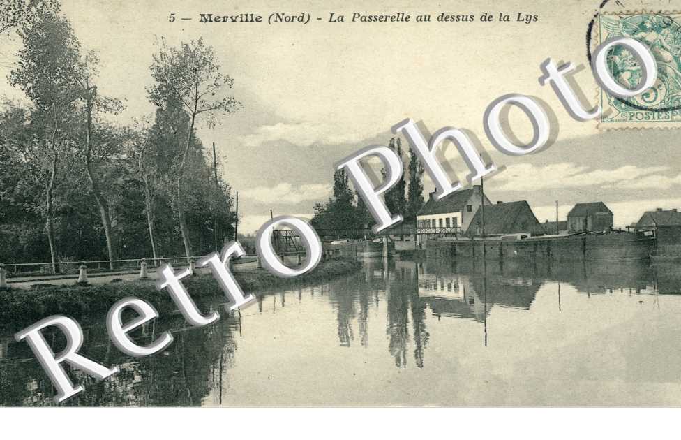 Passerelle au dessus de la Lys