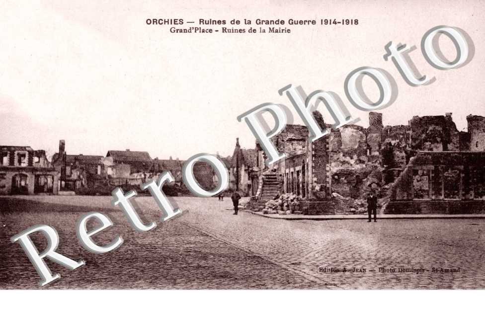 ruines de la Grande Guerre 1914-1918, Grand' place, ruines de la mairie