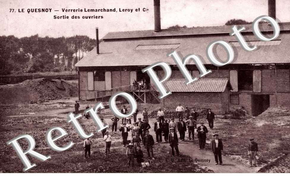 verrerie Lemarchand, Leroy et Cie Sortie des ouvriers