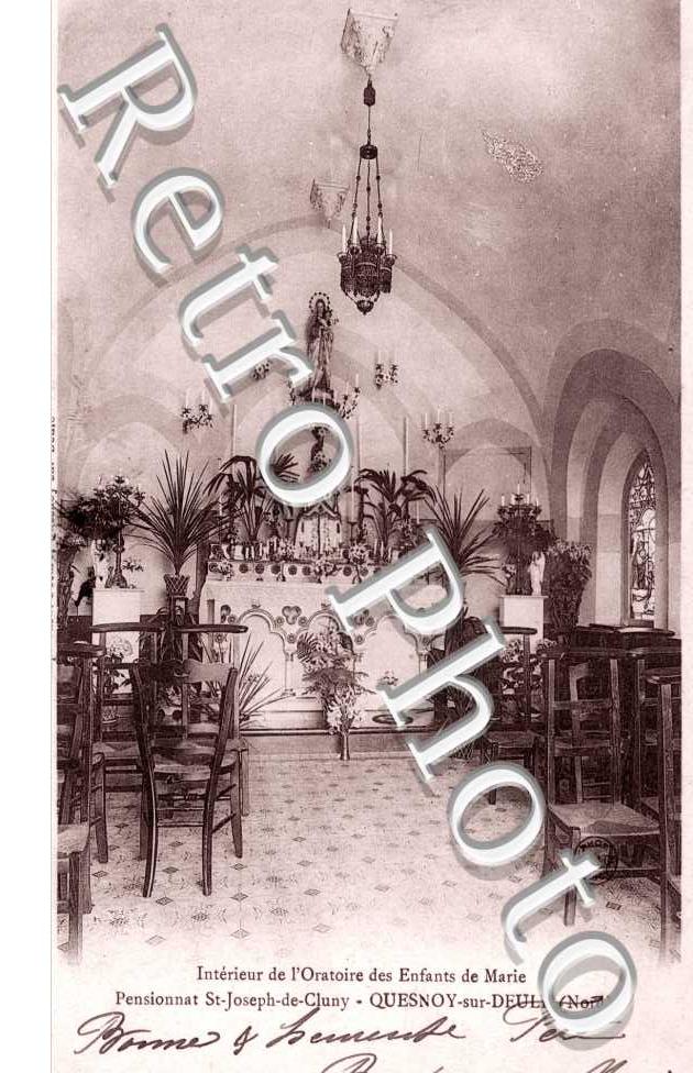 pensionnat Saint Joseph de Cluny Interieur de l'Oratoire des Enfants de Marie