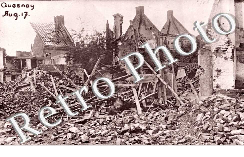 en ruines en 1917