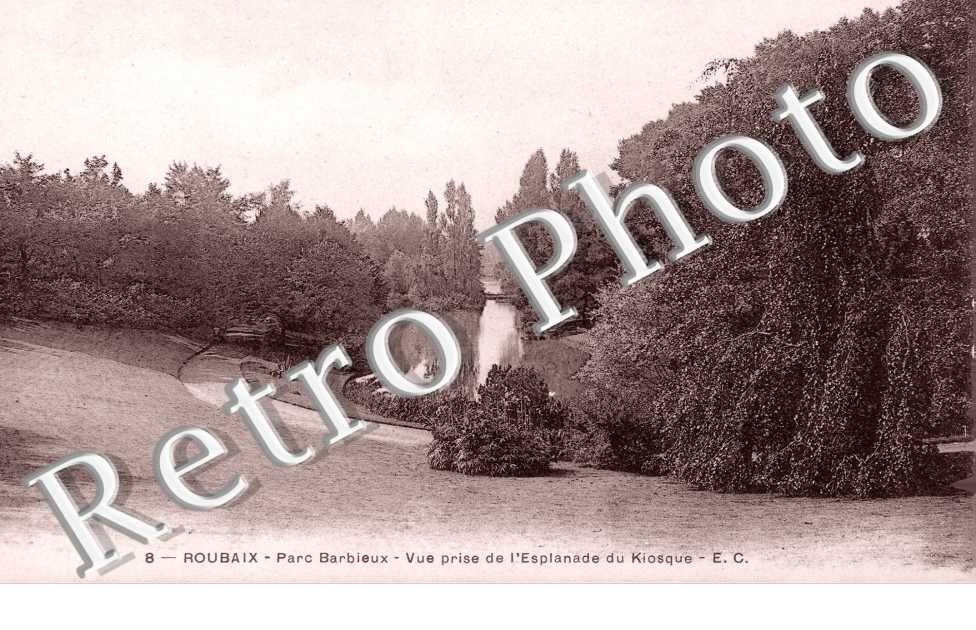 parc Barbieux - vue prise de l'esplanade du kiosque