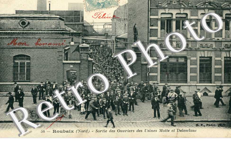 Sortie des ouvriers des usines Motte et Delescluse
