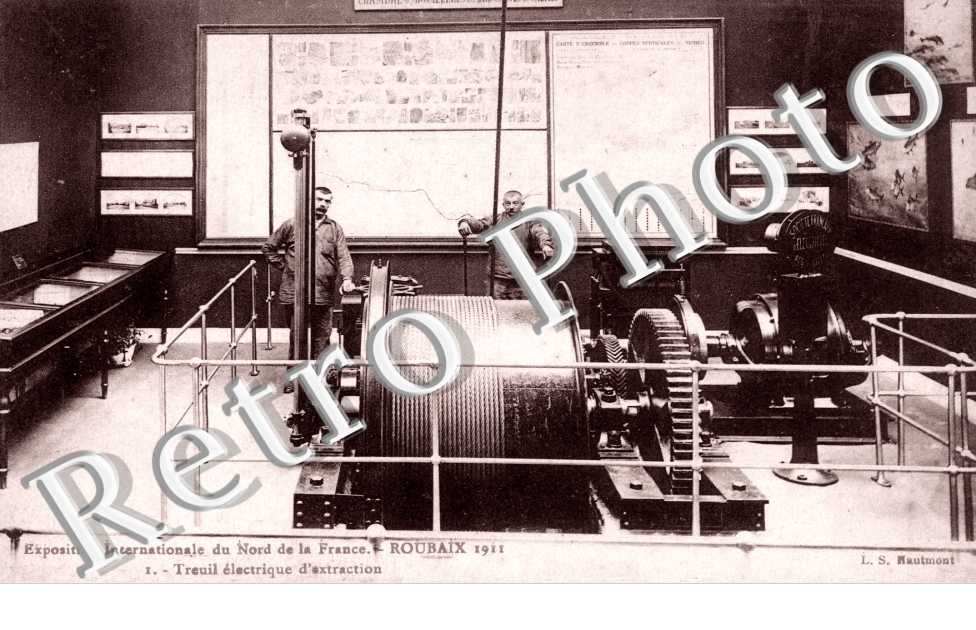 Exposition Internationale du Nord de la France, Treuil electrique d'extraction