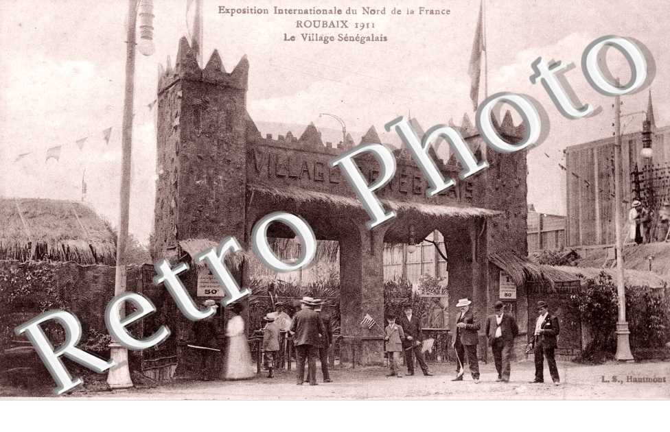 Exposition internationale du Nord de la France, village senegalais