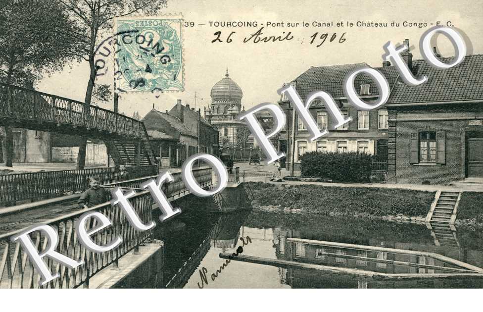 pont sur le canal et le chateau du congo