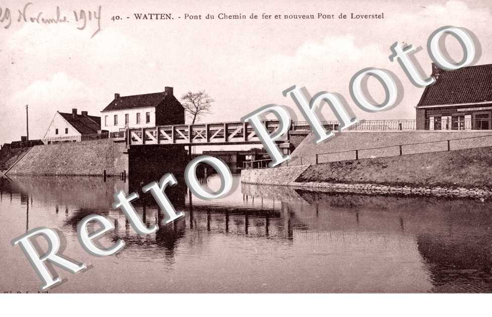Pont du chemin de fer  et nouveau pont de Loverstel